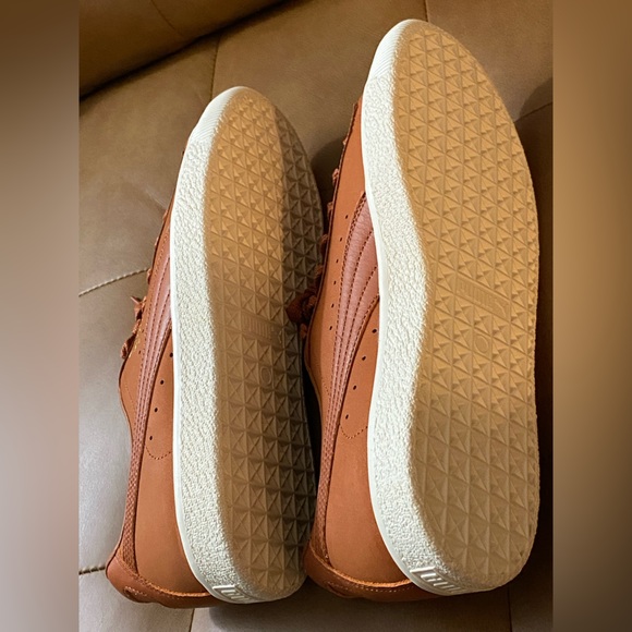 PUMA Clyde Autumn Sneakers Men’s Size 11 Auburn-Marshmellow Gold BrandNew in Box - Picture 5 of 7